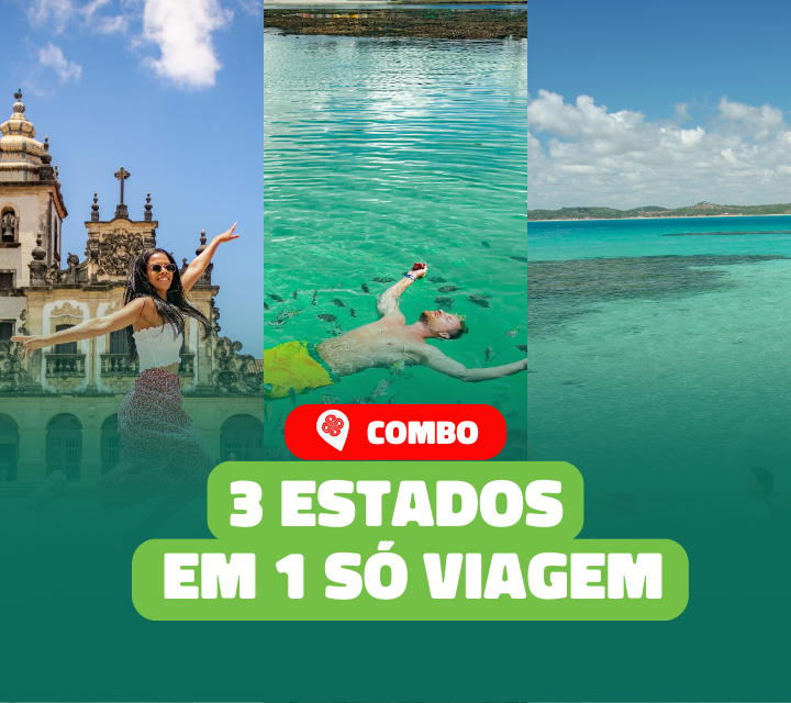 COMBO 3 ESTADOS EM 1 SÓ VIAGEM