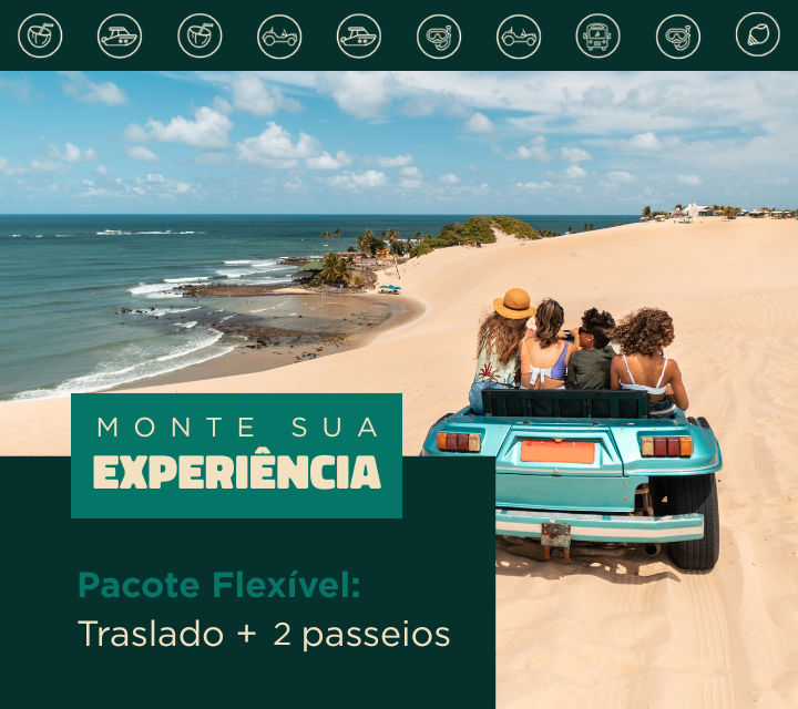 Pacote Flexível: Traslado Chegada e saída + 2 passeios a escolher