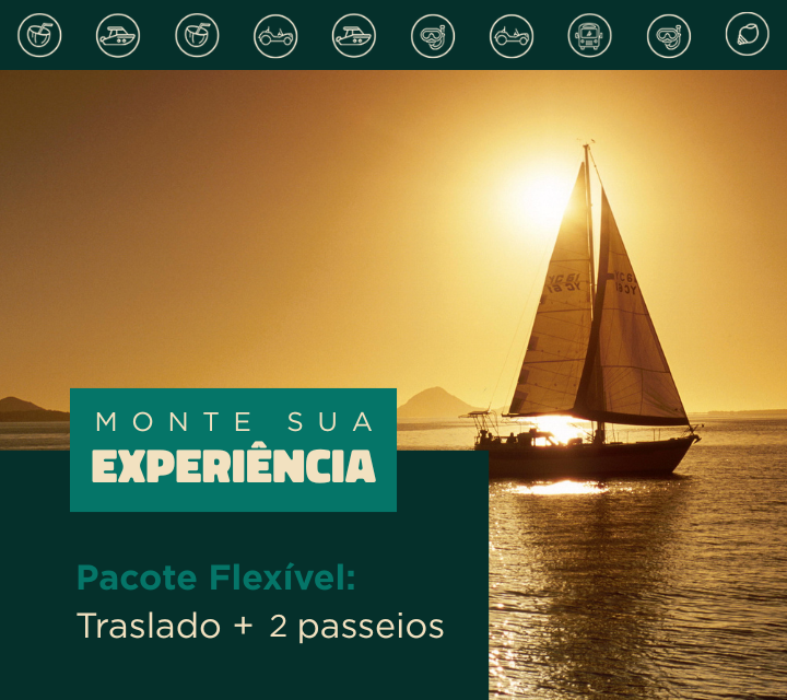 Pacote Flexível: Traslado Chegada e saída + 2 passeios a escolher