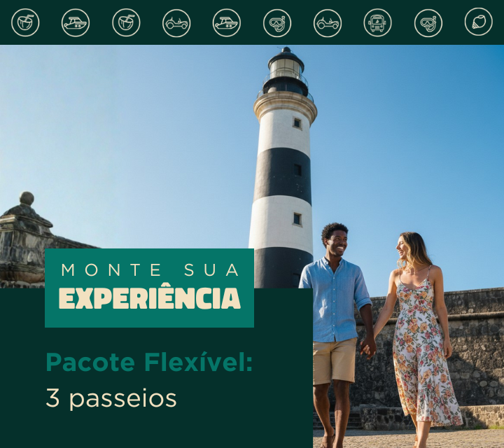 Pacote Flexível: 3 passeios a escolher