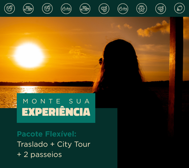 Pacote Flexível: Traslado Chegada e saída + City Tour + 2 passeios a escolher