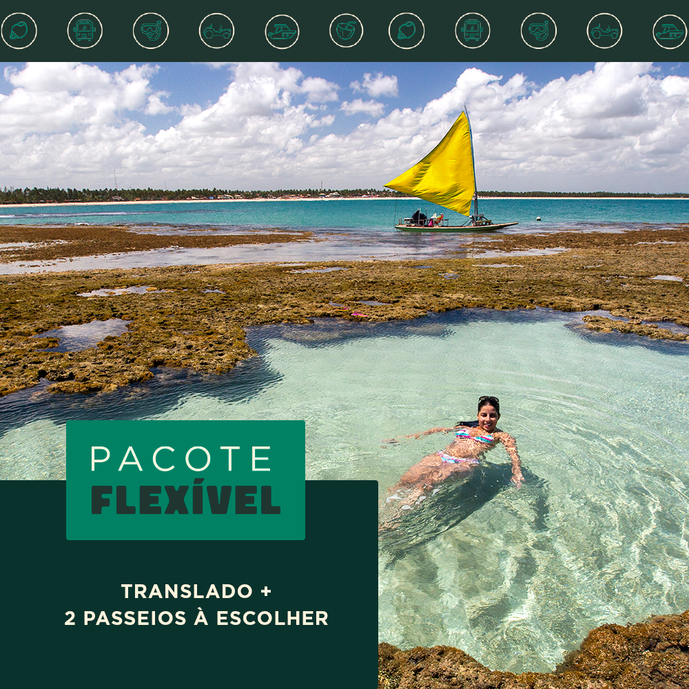 Pacote Flexível: Traslado Chegada e saída + 2 passeios a escolher
