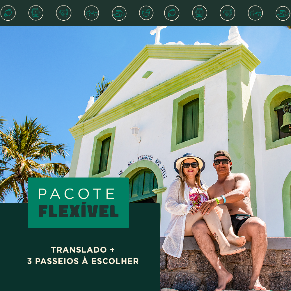 Pacote Flexível: Traslado Chegada e saída + 3 passeios a escolher
