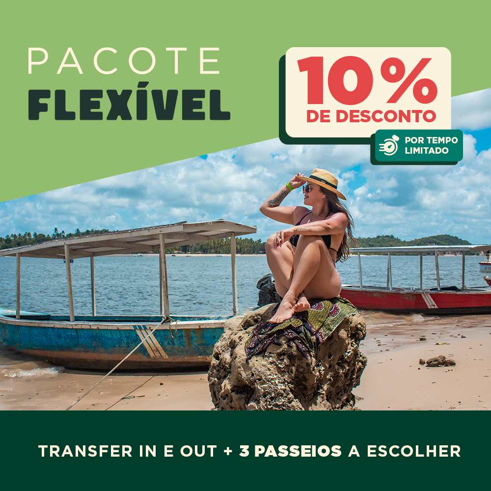 Pacote Flexível: Traslado Chegada e saída + 3 passeios a escolher