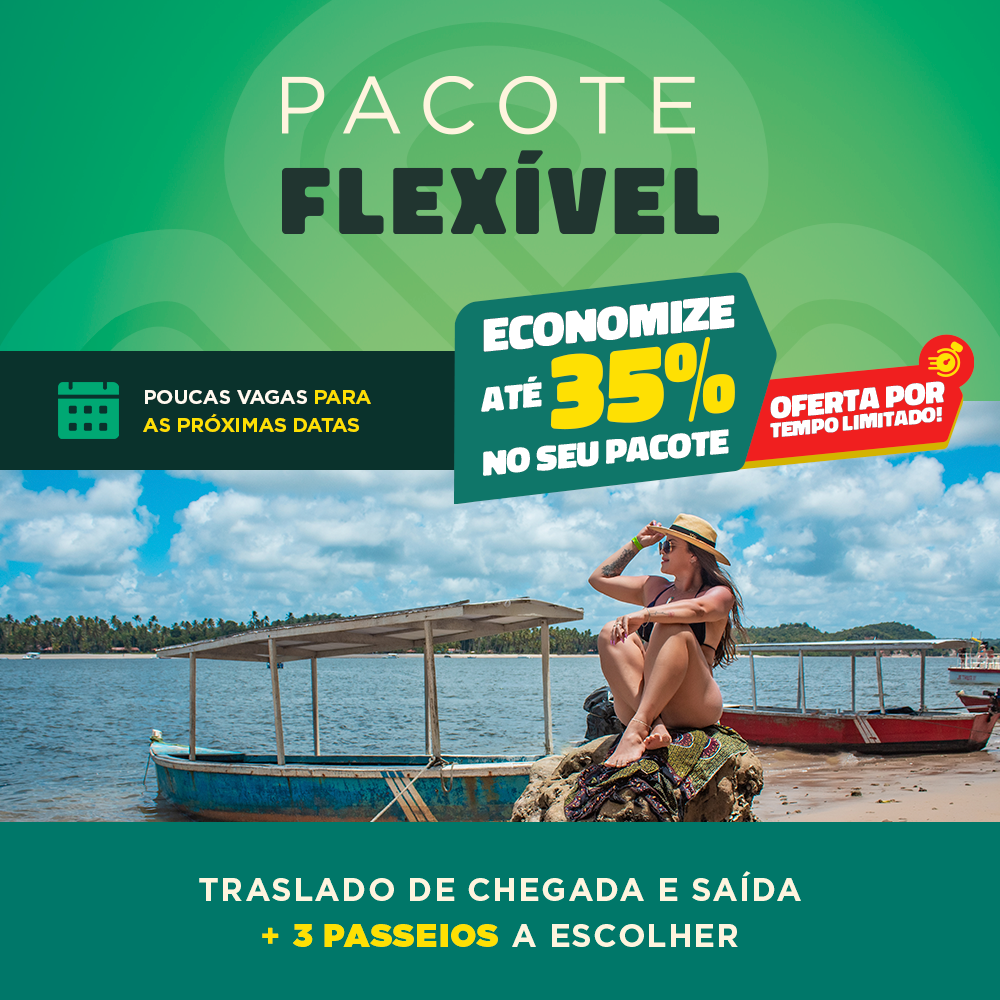 Pacote Flexível: Traslado Chegada e saída + City Tour + 3 passeios a escolher