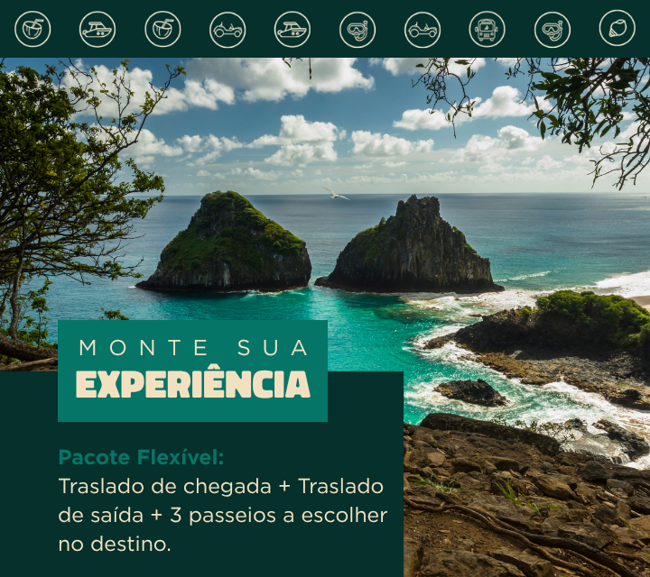 Pacote Flexível: Traslado Chegada e saída + 3 passeios a escolher