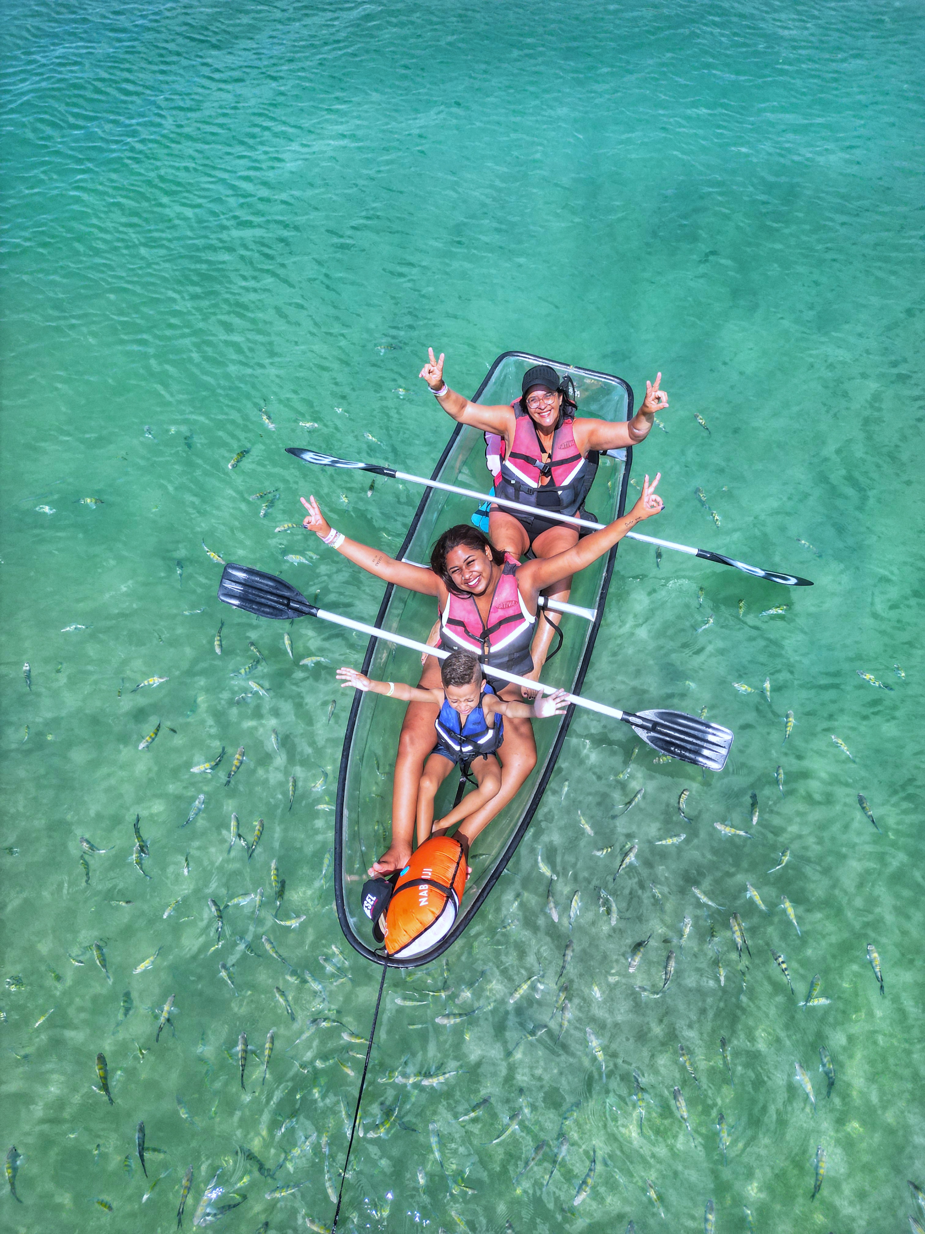 🚣‍♂️ Travessia em Caiaque Transparente + Imagens de Drone 