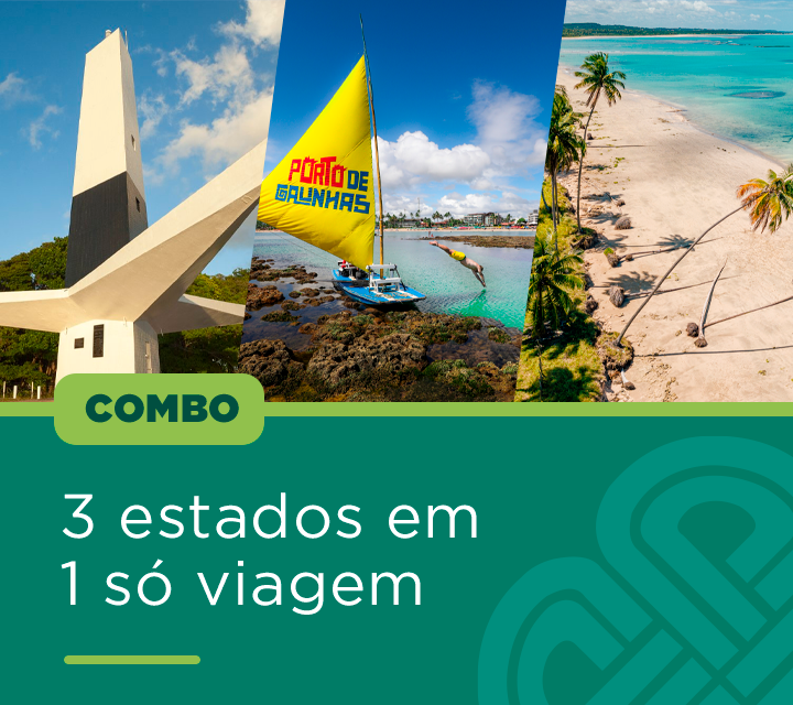COMBO 3 ESTADOS EM 1 SÓ VIAGEM