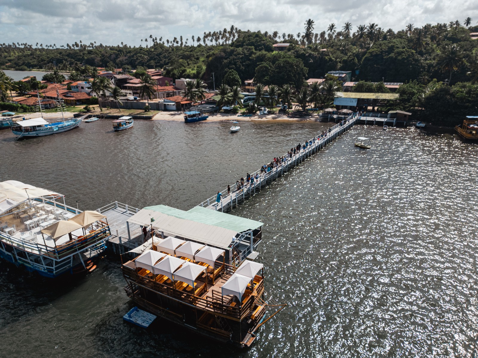 Passeio à Barra do Cunhaú com barco